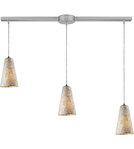 Capri 3 Light Pendants in Satin Nickel 10142/3L