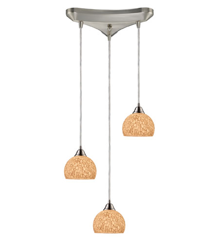 Cira 3 Light Pendants in Satin Nickel 10143/3PW