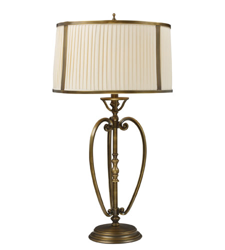 ELK Lighting Williamsport 1 Light Table Lamp in Vintage Brass Patina 11053/1