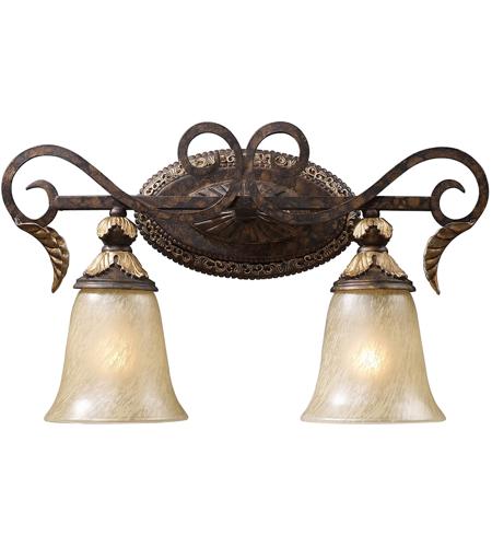 Regency 2 Light Bathroom Vanity Lights in Burnt Bronze 2151/2