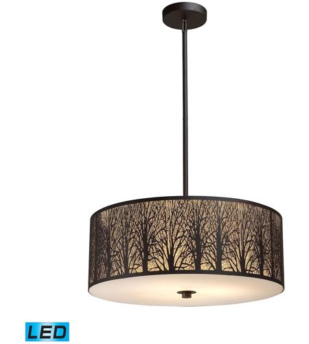 ELK 31075/5-LED Woodland Sunrise LED 24 inch Aged Bronze Pendant Ceiling Light