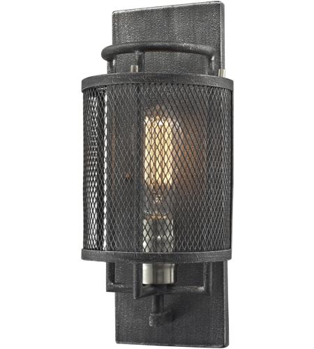 ELK 31235/1 Slatington 1 Light 6 inch Brushed Nickel with Silvered Graphite Sconce Wall Light photo