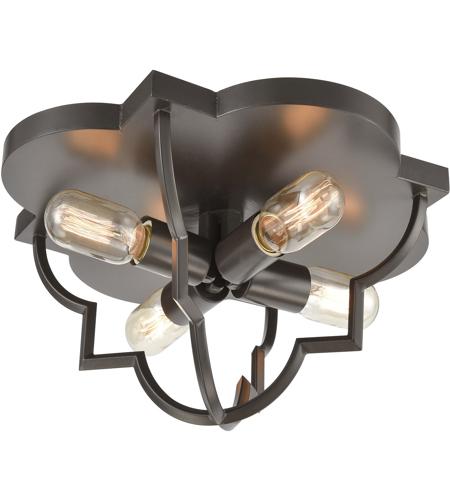 Elk 31789 4 Chandette 4 Light 16 Inch Oil Rubbed Bronze Flush