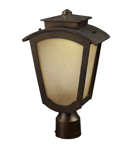 ELK Lighting Porter LED Outdoor Post Light in Hazelnut Bronze 42243/1