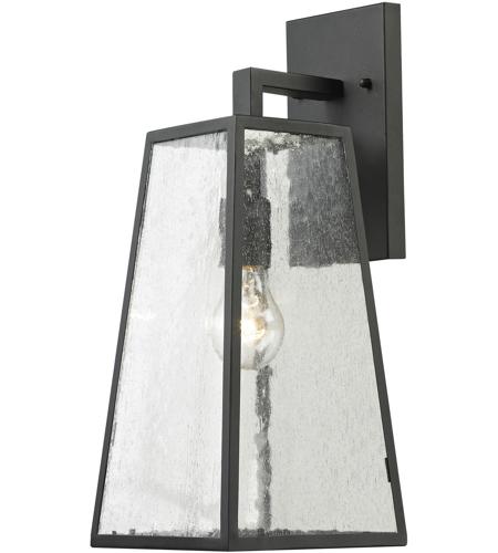 Elk Lighting 47520/1 Meditterano 1-Light Charcoal with Seedy Glass Sconce,not specified