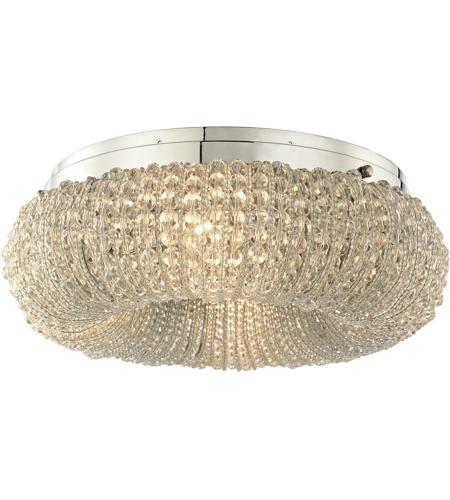 Ring Flush Mount Ceiling Light elk 45290 4 crystal ring 4 light 13 inch polished chrome semi flush mount ceiling