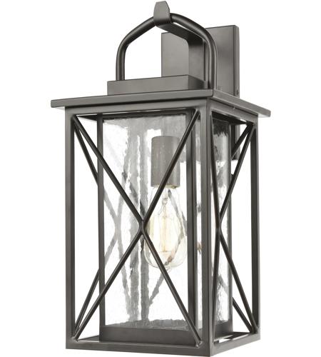 Light 17 Inch Matte Black Outdoor Sconce, Outdoor Carriage Lights