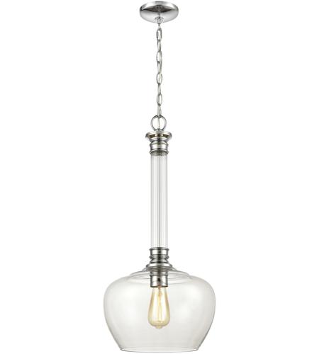 Glasgow 13 Inch Polished Chrome Pendant Ceiling Light