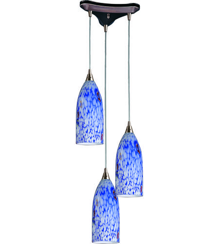 Glass And Nickel Pendant Lights 