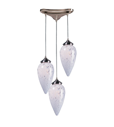 Lacrima 3 Light Pendants in Satin Nickel 503 3SW