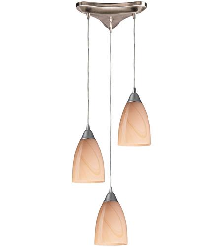 Pierra 3 Light Pendants in Satin Nickel 527 3SY