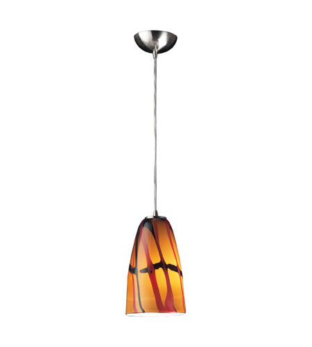 Fuego 1 Light Pendants in Satin Nickel 541 1JAS