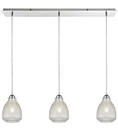 ELK 56590/3LP Victoriana 3 Light 36 inch Polished Chrome Mini Pendant Ceiling Light in Linear, Linear photo