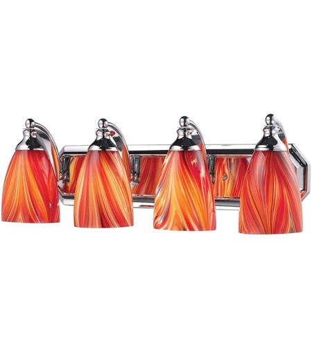 Vanity 4 Light Bathroom Vanity Lights in Polished Chrome 570 4C M