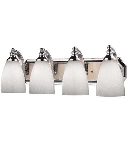 Vanity 4 Light Bathroom Vanity Lights in Polished Chrome 570 4C WH