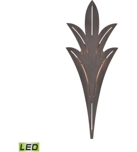 ELK 57190/LED Palm Fronds LED 18 inch Bronze Rust Outdoor Sconce photo