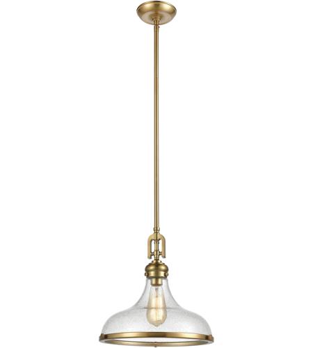 ELK 57371/1 Rutherford 15 inch Satin Brass Pendant Ceiling Light
