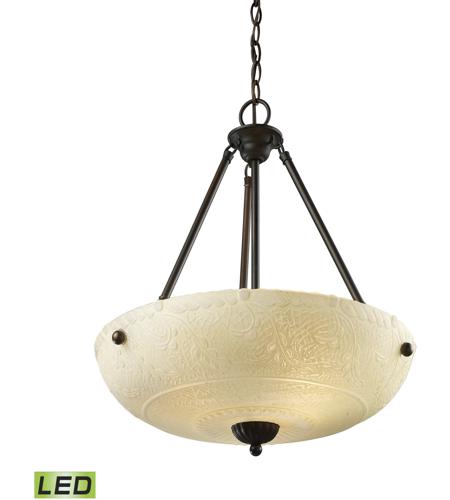 ELK 66322-4-LED Restoration LED 18 inch Aged Bronze Pendant Ceiling Light in 4