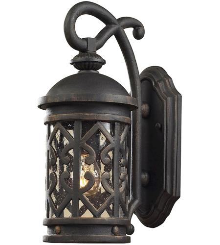 ELK 7201EW/71 Tuscany Coast 1 Light 14 inch Weathered Charcoal Outdoor Sconce photo