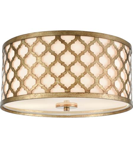 Arabesque 15 Inch Bronze Gold Flush Mount Ceiling Light