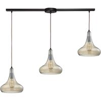 ELK 10432/3L Orbital 3 Light 5 inch Oil Rubbed Bronze Mini Pendant Ceiling Light in Linear with Recessed Adapter, Linear photo thumbnail
