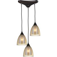 Brushed Bronze Pendant Light elk 10474 3 layers 3 light 10 inch oil rubbed bronze pendant ceiling light in