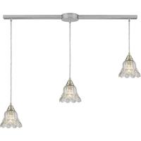 ELK 10680/3L Walton 3 Light 38 inch Satin Nickel Mini Pendant Ceiling Light in Linear with Recessed Adapter, Linear thumb