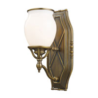 ELK Lighting Williamsport 1 Light Sconce in Vintage Brass Patina 11040/1 photo thumbnail