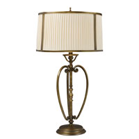 ELK Lighting Williamsport 1 Light Table Lamp in Vintage Brass Patina 11053/1 thumb