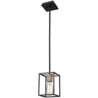ELK 14461/1 Rigby 1 Light 6 inch Oil Rubbed Bronze with Tarnished Brass Mini Pendant Ceiling Light thumb