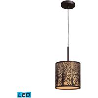 ELK 31073/1-LED Woodland Sunrise LED 8 inch Aged Bronze Mini Pendant Ceiling Light photo thumbnail
