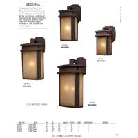 ELK 42140/1-LED Sedona LED 13 inch Clay Bronze Outdoor Sconce 42140_1-led_col01.jpg thumb