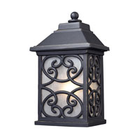 ELK Lighting Spanish Mission 1 Light Outdoor Sconce in Weathered Charcoal 42280/1 thumb