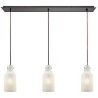 ELK 45365/3LP Weatherly 3 Light 36 inch Oil Rubbed Bronze Linear Pendant Ceiling Light, Linear Pan thumb