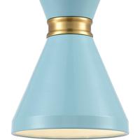 ELK 46523/1 Modley 1 Light 7 inch Pastel Blue with Brushed Brass Mini Pendant Ceiling Light 46523_1_alt2.jpg thumb