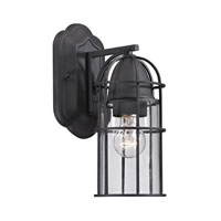 ELK Lighting Rowland 1 Light Outdoor Wall Sconce in Charcoal 47095/1 photo thumbnail