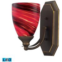 ELK 570-1B-A-LED Mix and Match LED 5 inch Aged Bronze Vanity Light Wall Light photo thumbnail