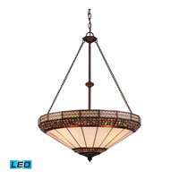 ELK 70079-4-LED Stone Filigree LED 24 inch Burnished Copper Pendant Ceiling Light  photo thumbnail