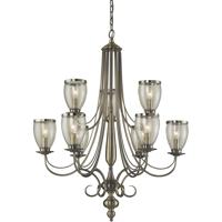 ELK 9306/6+3 Yorkshire Manor 9 Light 30 inch Antique Colonial Chandelier Ceiling Light photo thumbnail