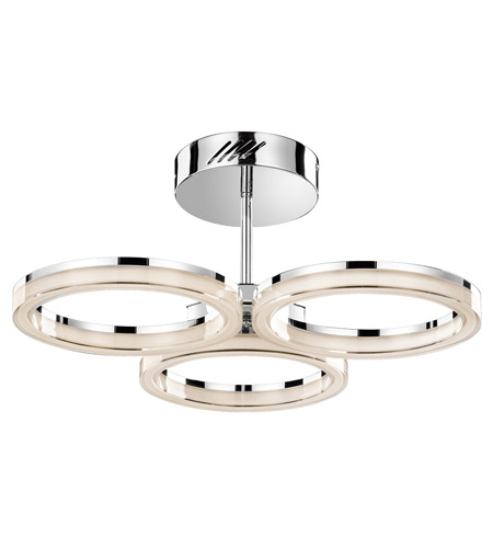 Elan 83441 Ithican Led Chrome Semi Flush Ceiling Light