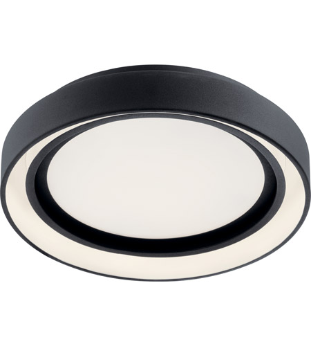 Black flush ceiling light