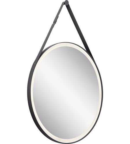 28 Inch Matte Black Wall Mirror, 40 Inch Black Circle Mirror