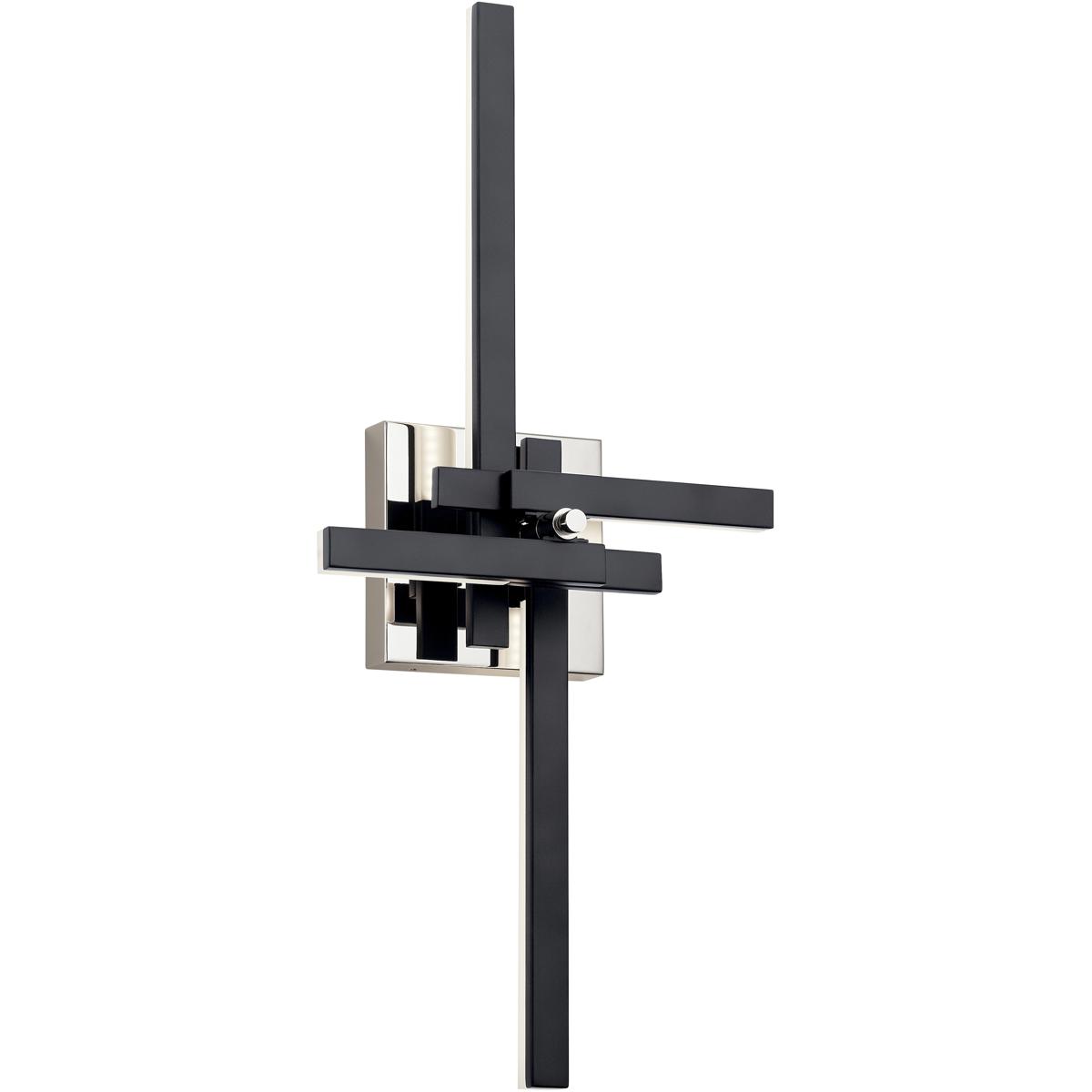 Elan 84115MBK Charter LED 12 inch Matte Black Wall Sconce Wall Light