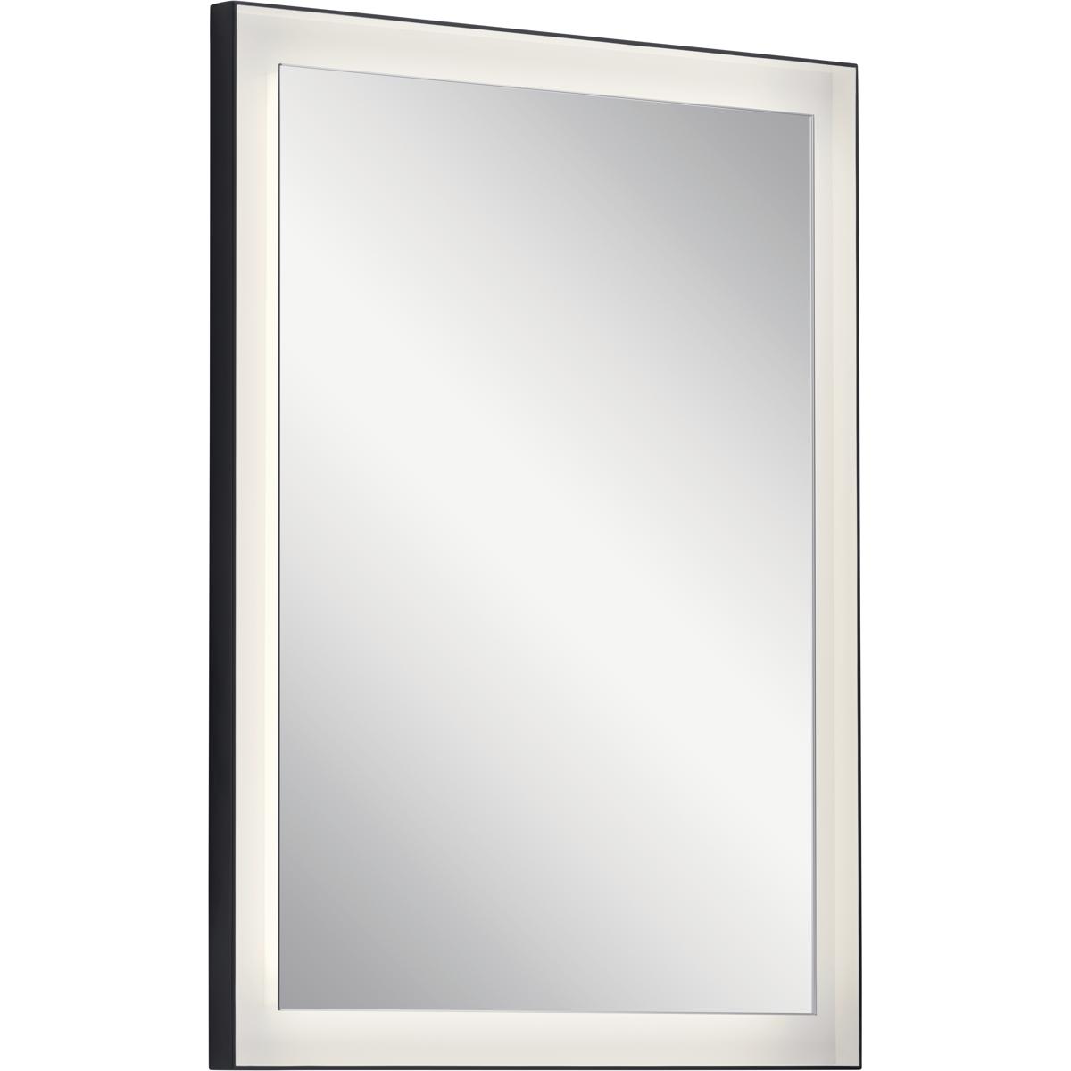 Elan 84167 Ryame 31.5 X 23.5 inch Matte Black Wall Mirror