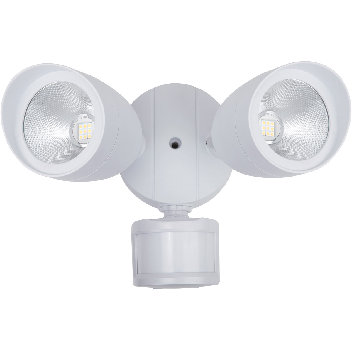 Elitco Outdoor Motion Sensor Security Light â 2-Head LED, White | MSL1003