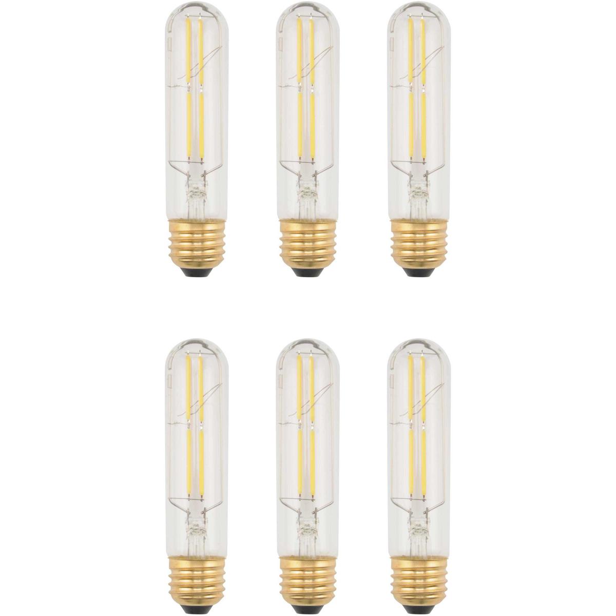 Elitco Lighting T10LED202-6PK Anthony T10 E26 6 watt 120 3000K LED Light Bulb, Pack of 6