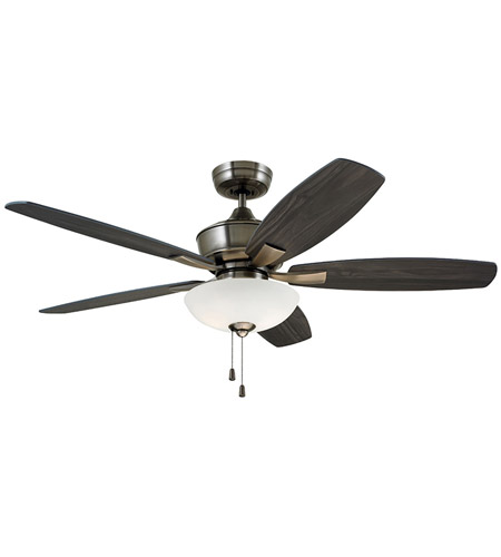 Lindell 52 Inch Antique Pewter With Charcoal Timber Gray Blades Indoor Ceiling Fan