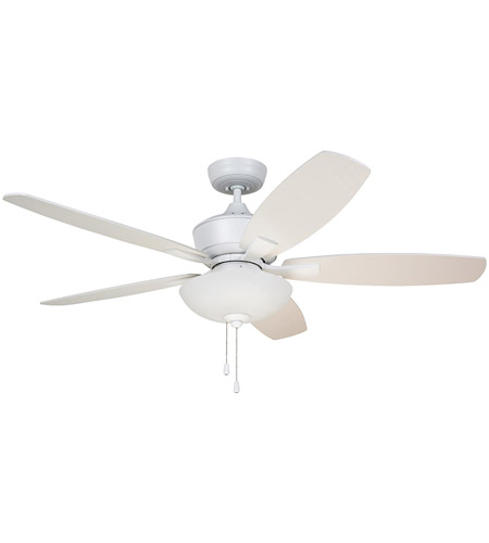 Emerson Cf825sw Lindell 52 Inch Satin White With Satin White Timber Gray Blades Indoor Ceiling Fan