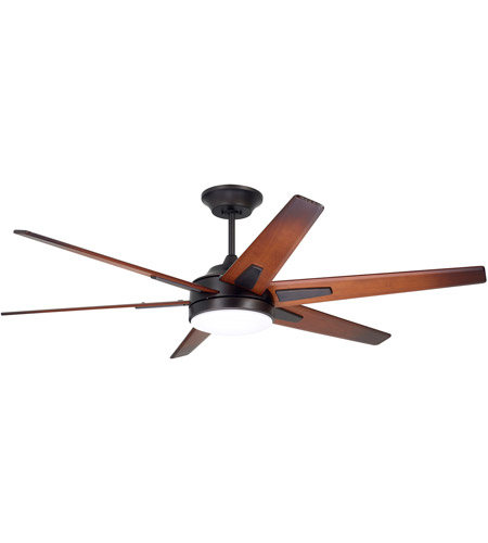 Rah Eco 60 Inch Oil Rubbed Bronze With Sunburst Walnut Blades Indoor Ceiling Fan