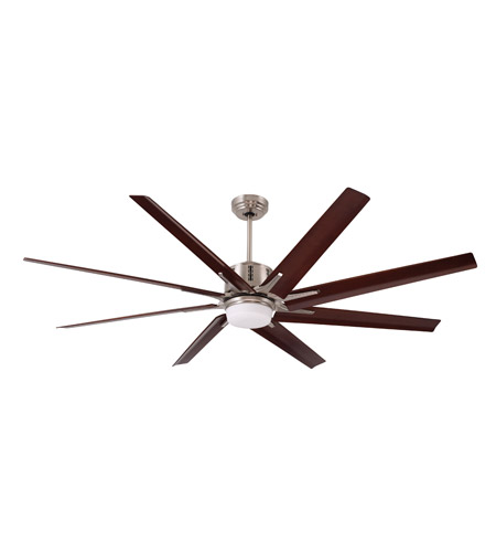 Emerson CF985BS Aira Eco 72 inch Brushed Steel with Walnut Blades Ceiling Fan photo